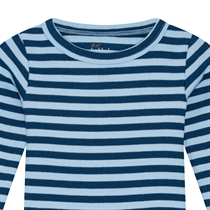 BIRKHOLM Stribet Rib Body Poseidon Blå & Baby Blå